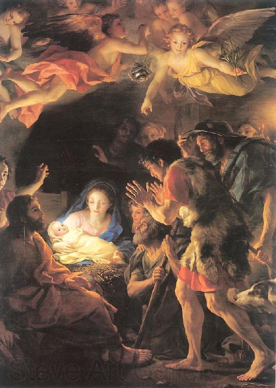 MENGS, Anton Raphael The Adoration of the Shepherds Norge oil painting art